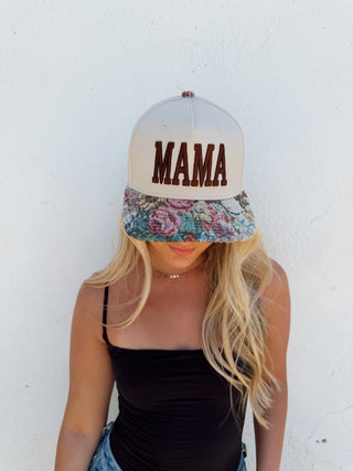 Mama Floral Trucker