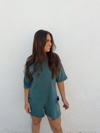 Melanie Romper - Teal