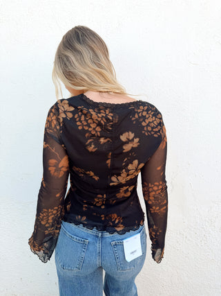 Autumn Floral Top