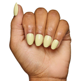 Pastel Yellow Glamnetic Nails