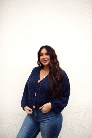 Conrad Cardigan- Navy