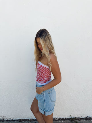 American Honey Tube Top - Red