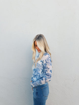 Roe Floral Mesh Top