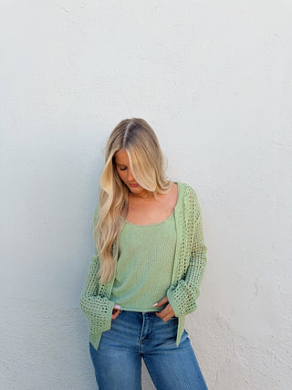 Remi Cardigan Tank Set