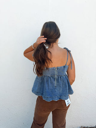 Jovi Denim Top