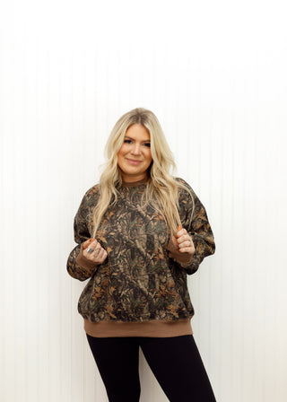 Woodland Camo Crewneck