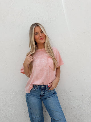 Harrison Tee - Bright Pink