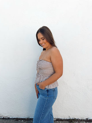 Megan Top - Brown