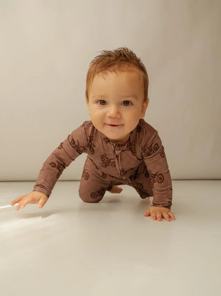 Dirt Bike | Bamboo Zip Romper