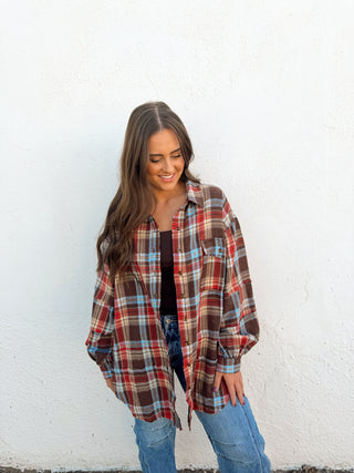 Reagan Plaid Top