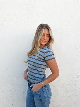 Parker Striped Baby Tee