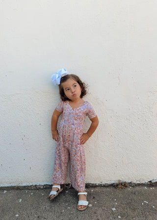 Lavender Flower Garden | Bamboo Jumpsuit