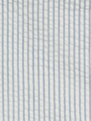 Landon Seersucker Button Down - Shore Stripe / Sea