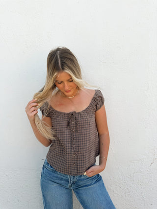 Rory Plaid Top