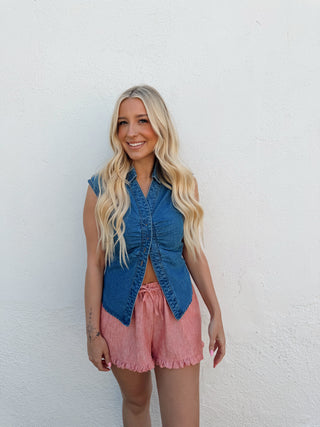 Devyn Denim Top