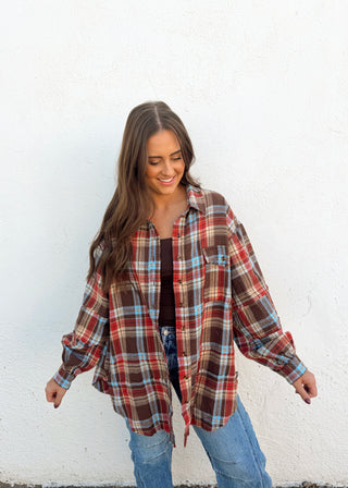 Reagan Plaid Top