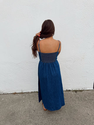 Sweetheart Denim Dress
