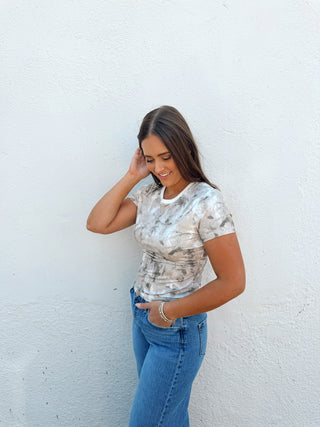 Camo Baby Tee - White