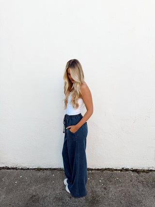 Sadie Pants - Washed Navy
