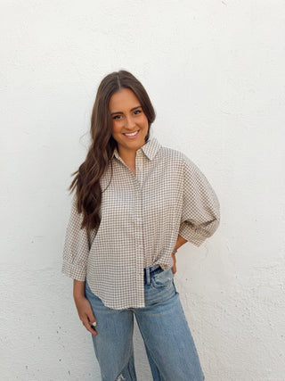 Lisa Plaid Top