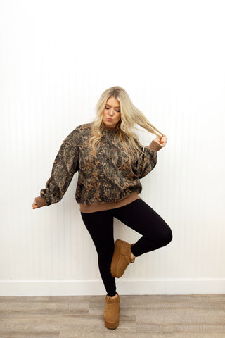 Woodland Camo Crewneck