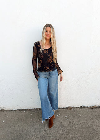 Autumn Floral Top