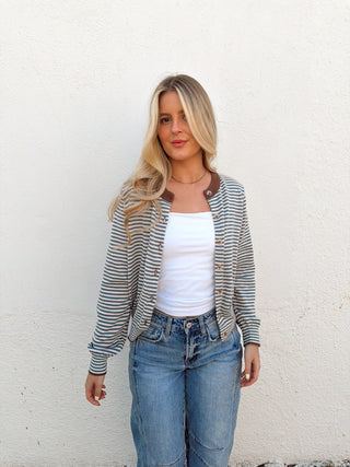 Tess Sweater- Dusty Blue
