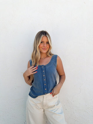 April Tank - Denim