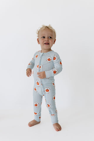 Pumpkin Explore Zipper Romper