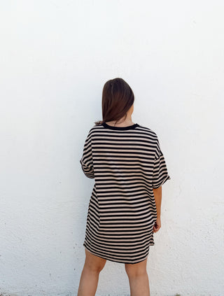 Sara Stripe Tee Dress