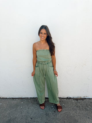 Cloud Barrel Jumper - Olive