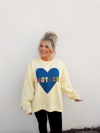 Mother Patchwork Crewneck