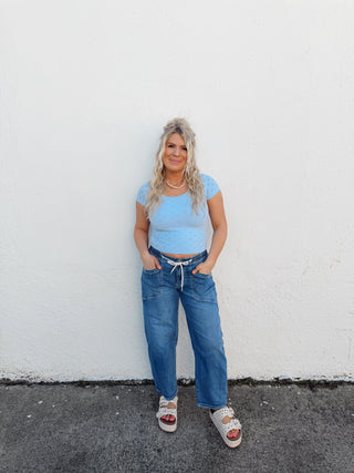 Isla Top - Powder Blue