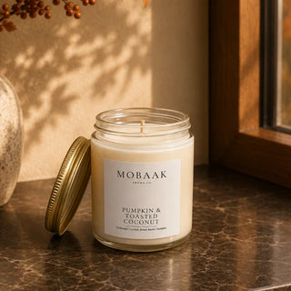 Mobaak 6oz Pumpkin + Toasted Coconut Candle
