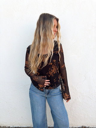 Autumn Floral Top