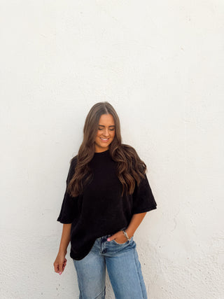 Will Waffle Tee - Black