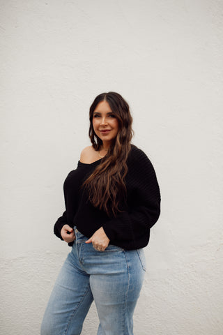 Blake Knit Sweater- Black