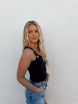 Baylyn Buckle Tank - Black