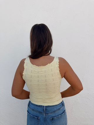 Brynn Floral Tank - Yellow