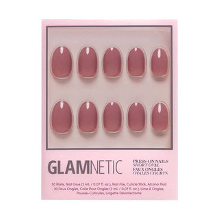 Fall Mauve Press-On Nails | Fall Solids | Short Oval