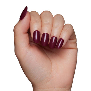 Berry Maroon Press-On Nails | Fall Solids | Short Round