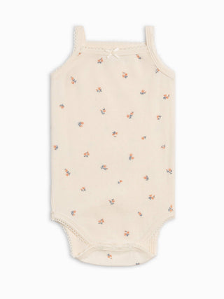 Eva Pointelle Tank Bodysuit - Maris Floral / Ivory + Sea