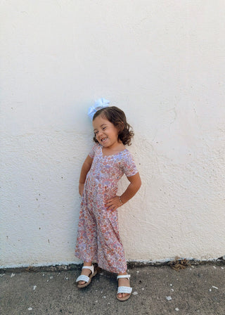 Lavender Flower Garden | Bamboo Jumpsuit