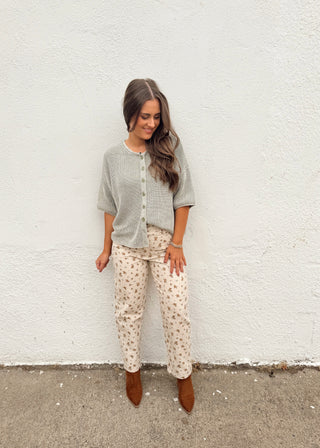 Kolly Cardigan - Light Olive
