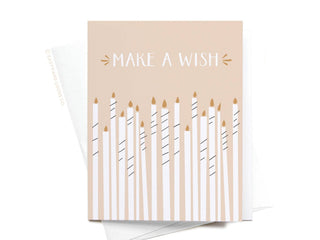 Make a Wish Birthday Candles Greeting Card