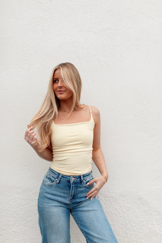 Cass Tank - Pale Yellow