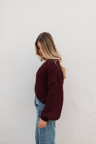 Conrad Cardigan - Burgundy