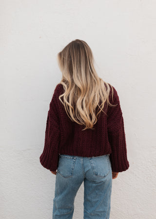 Conrad Cardigan - Burgundy