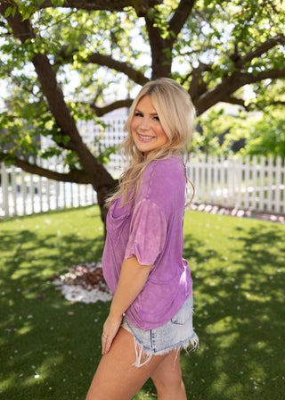 Riley Tee - Violet | RESTOCK