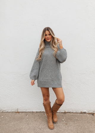 Preston Sweater Dress - Grey